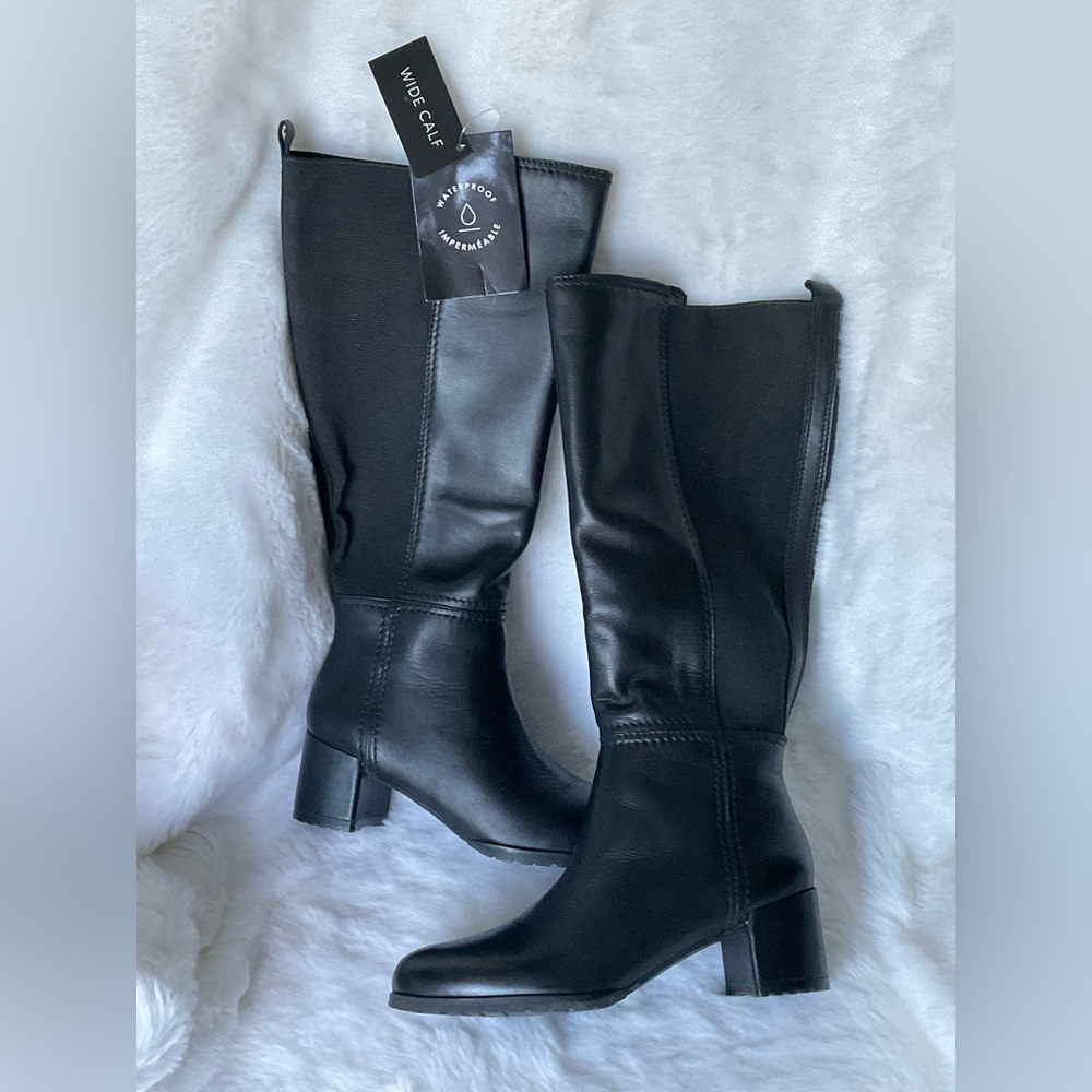 Naturalizer Weatherproof Wide Calf Knee High Boots